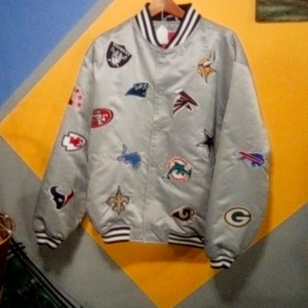 N f l jacket new without tags size large gray